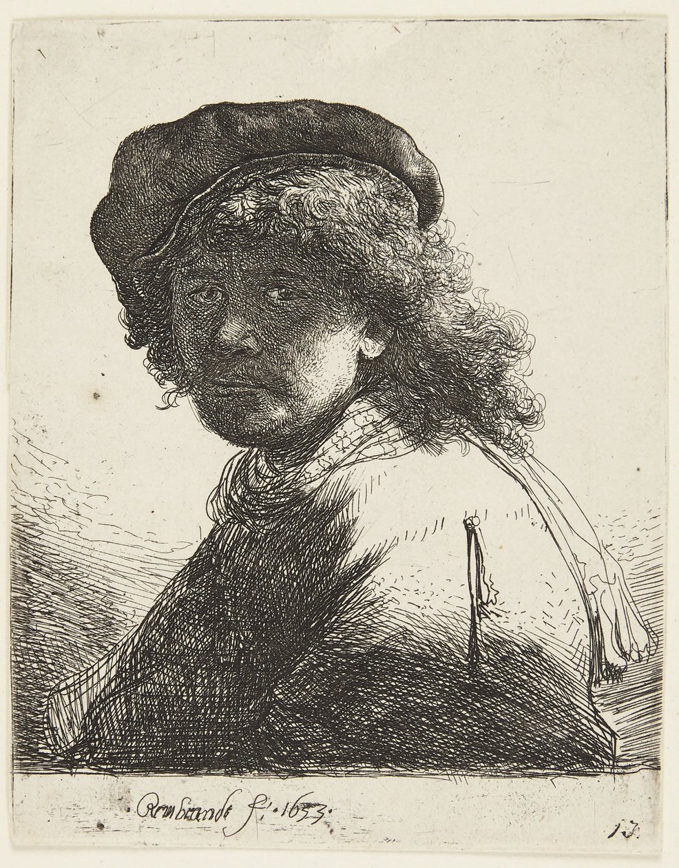 Rembrandt sapkában és sálban alkotó: Rembrandt van Rijn