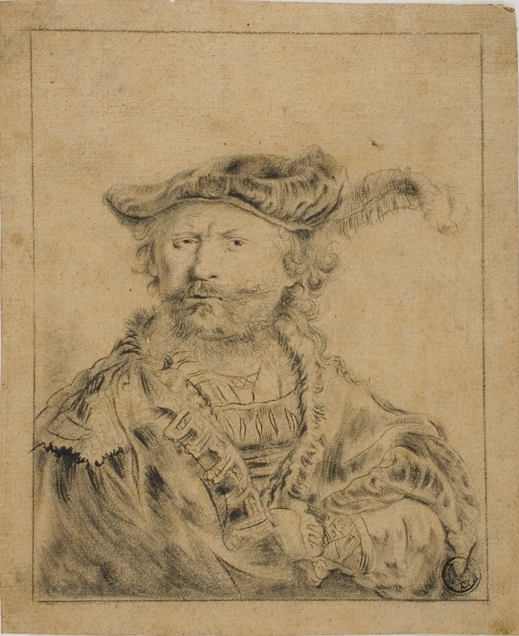 Rembrandt tollas kalappal alkotó: Rembrandt van Rijn