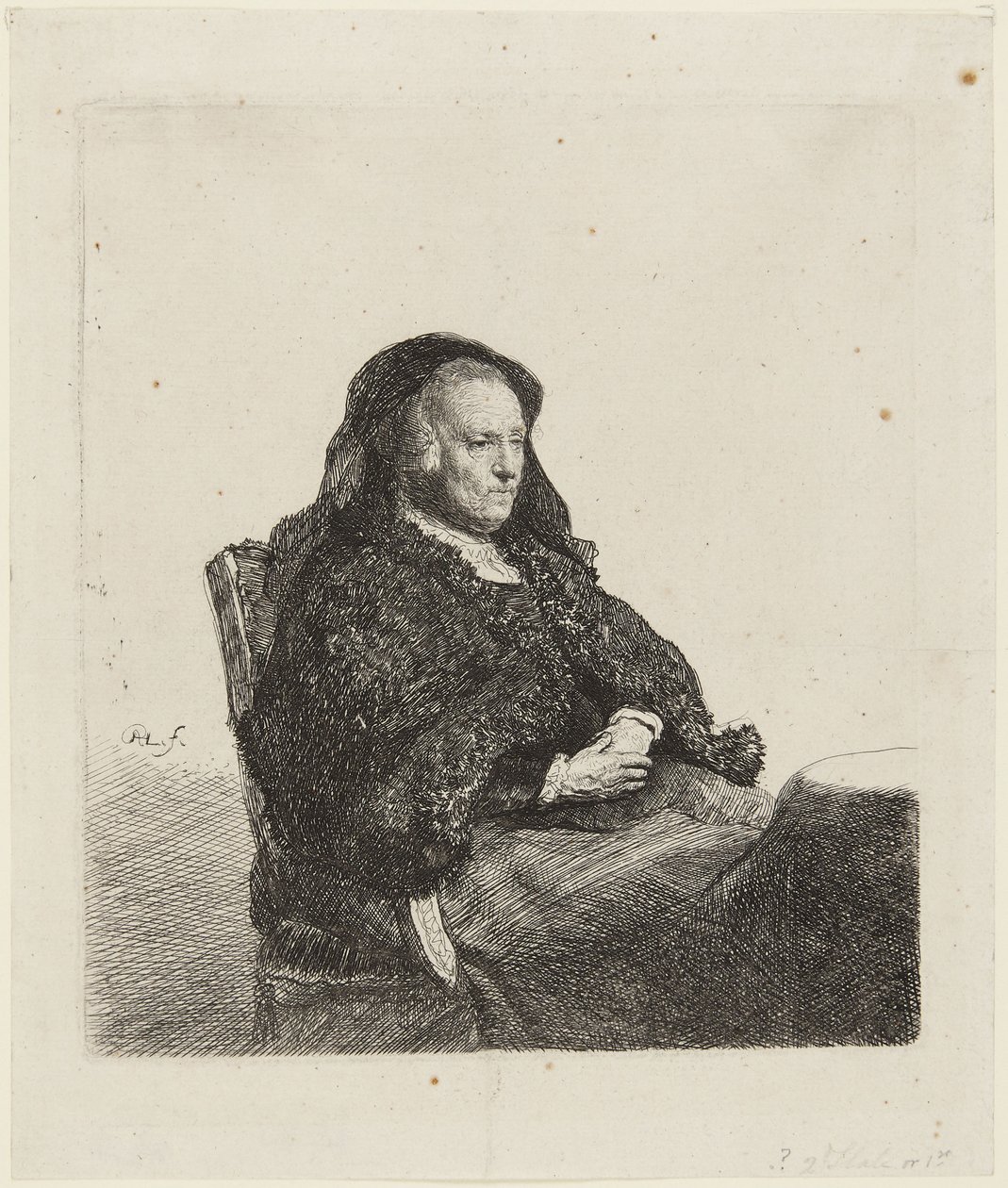 Rembrandt édesanyja alkotó: Rembrandt van Rijn