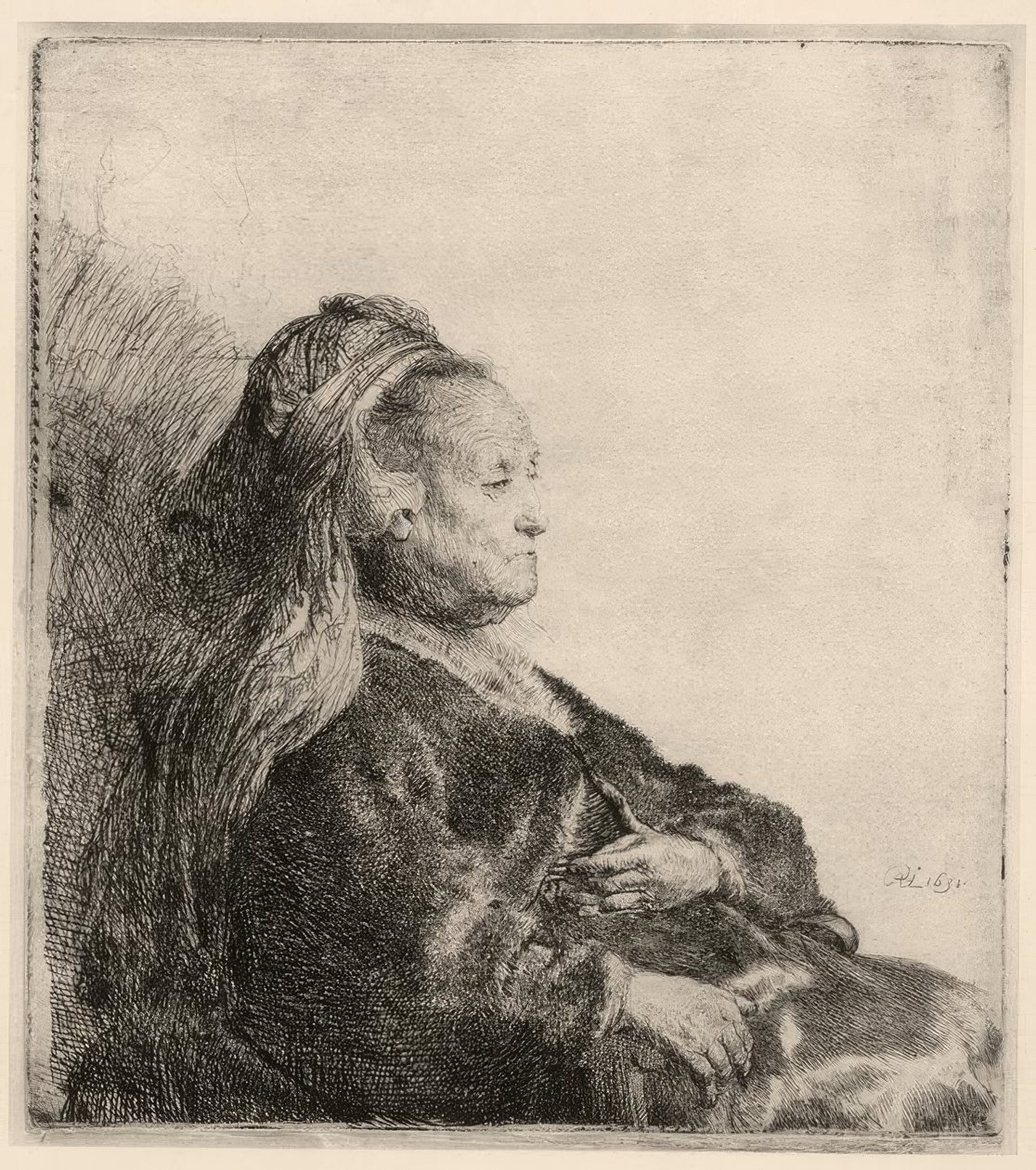 Rembrandt anyja, keleti fejpántban alkotó: Rembrandt van Rijn