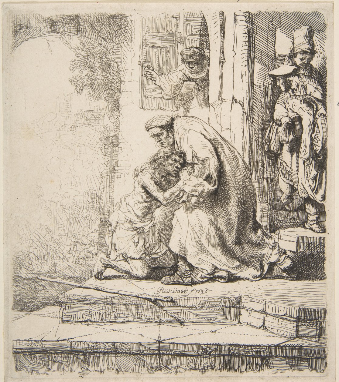 A tékozló fiú visszatérése, 1620-69. alkotó: Rembrandt van Rijn