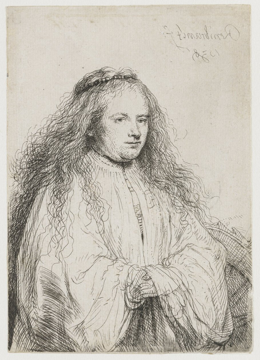 Saskia mint Alexandriai Szent Katalin Szent Katalin ("A kis zsidó menyasszony") alkotó: Rembrandt van Rijn
