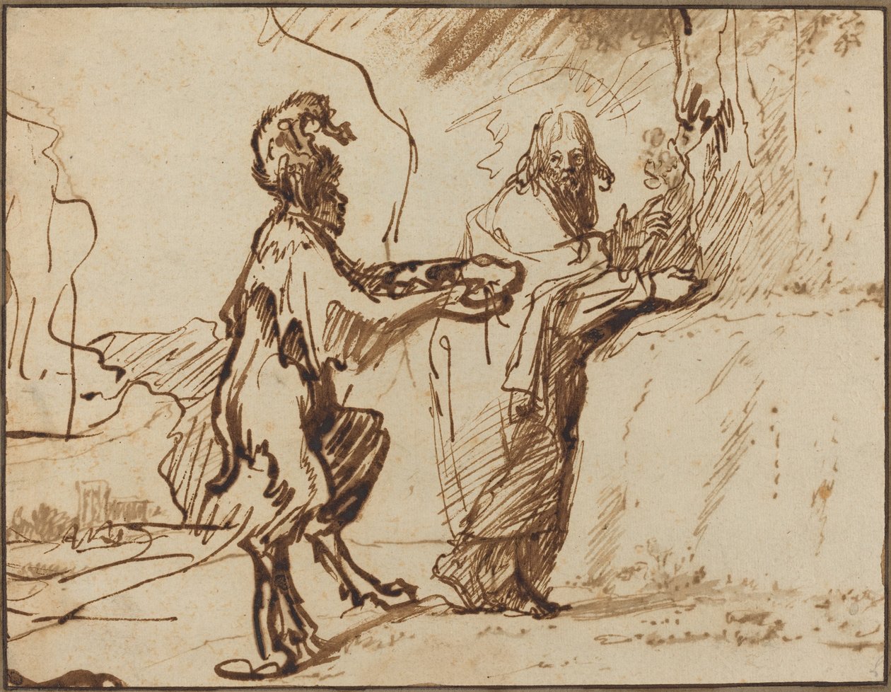 Satan Tempting Christ to Change Stones into Bread   1226094   hu       hungarian Successfully Translated  Original: Frescoe of justice, detail. 16th century Translat: Frescoe of justice, detail. 16th century 1376961 hu hungarian Successfully Translated Ori alkotó: Rembrandt van Rijn