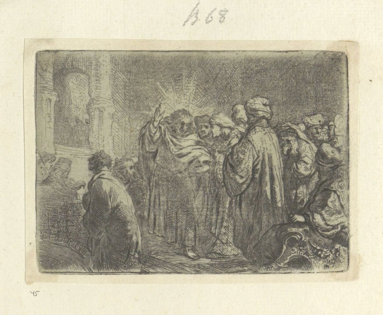 Schatpenning Nyolcvanöt eredeti nyomat gyűjteménye (sorozat címe) alkotó: Rembrandt van Rijn