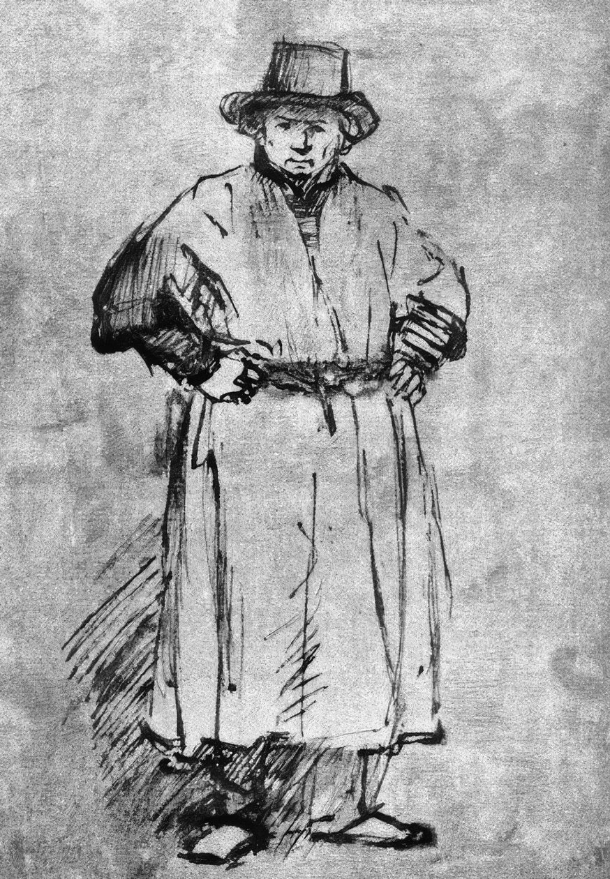 Önarckép festőkabátban alkotó: Rembrandt van Rijn