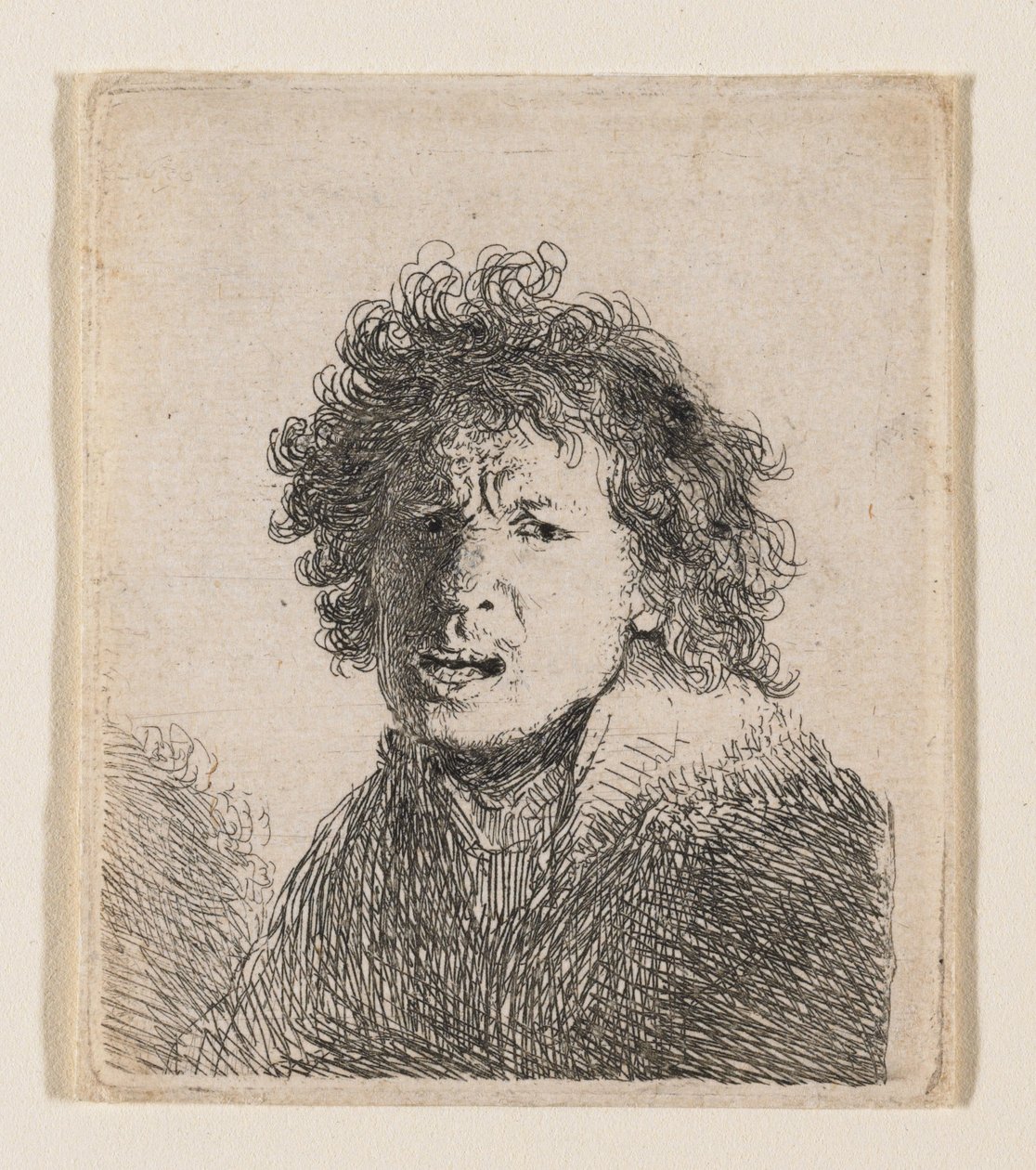 Önarckép, mintha kiabálna alkotó: Rembrandt van Rijn