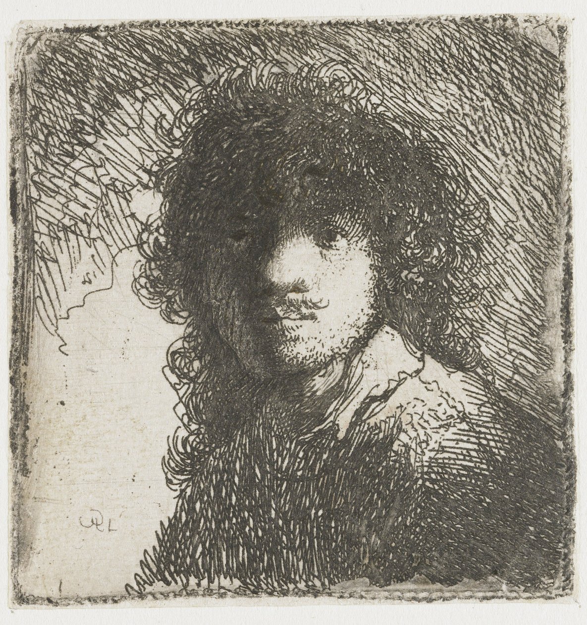 Önarckép, 1627 körül. alkotó: Rembrandt van Rijn