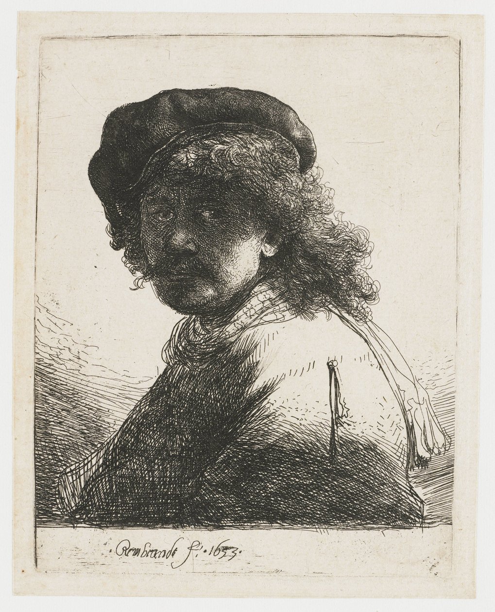 Önarckép sapkában és sálban Önarckép sapkában és sálban sötét arccal: mellszobor alkotó: Rembrandt van Rijn