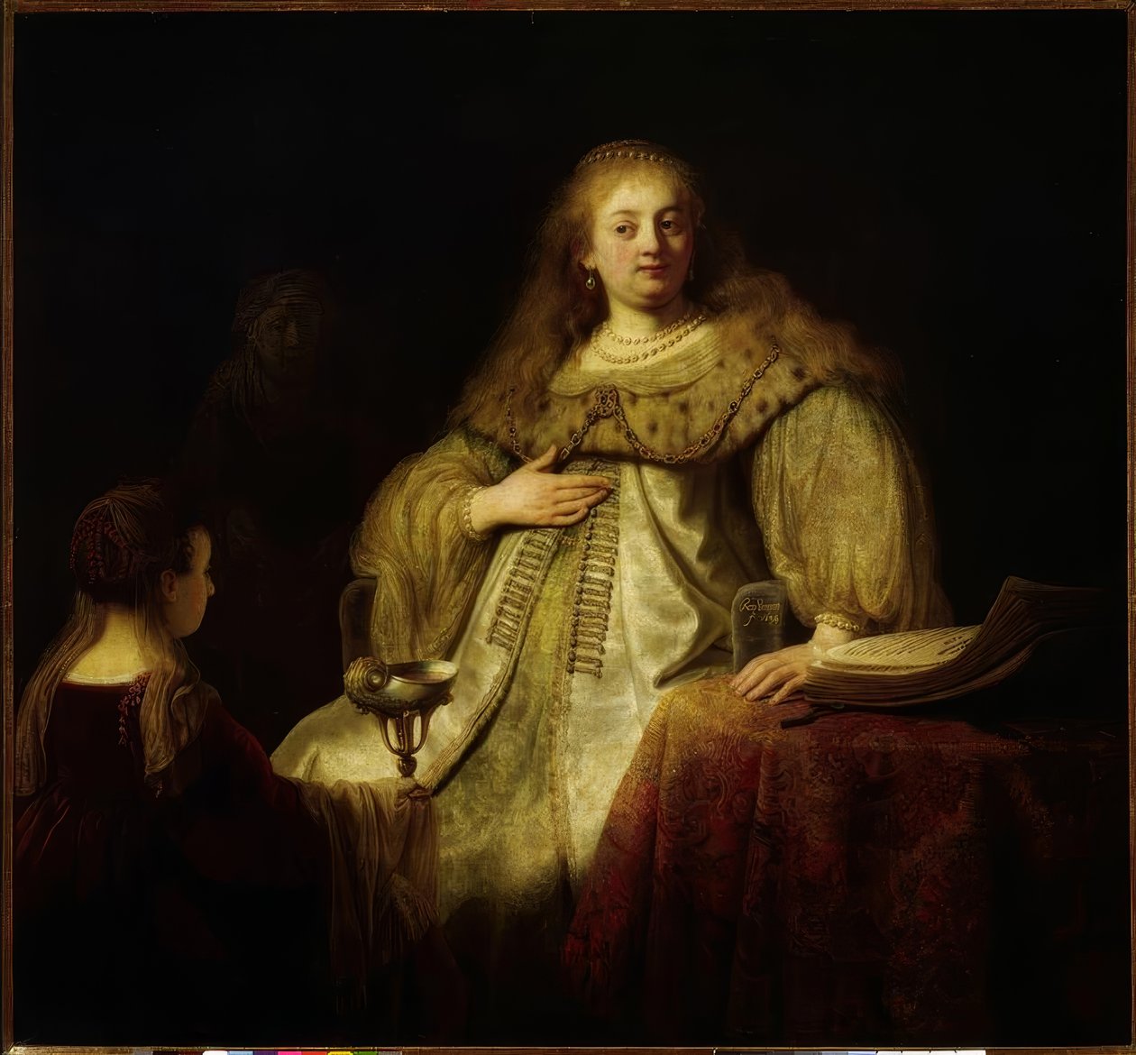 Sophonisbe férje parancsára megkapja a méregpoharat alkotó: Rembrandt van Rijn