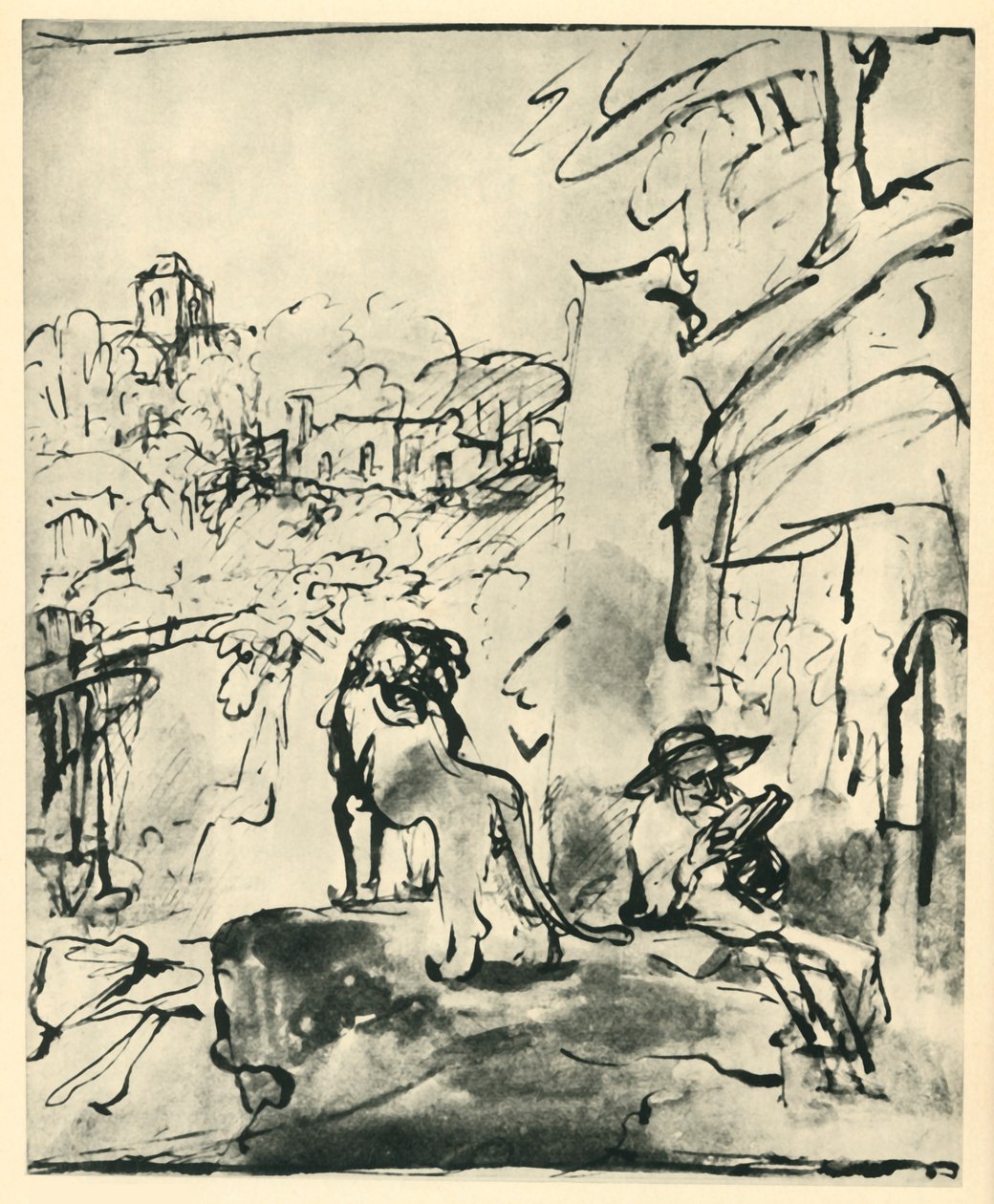Szent Jeromos tájban olvas, 1649, 1943. alkotó: Rembrandt van Rijn