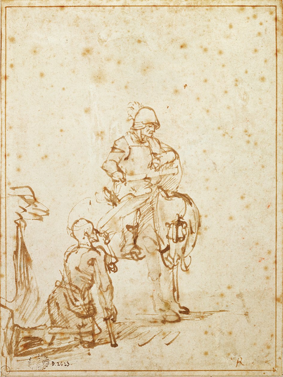 Szent Márton és a koldus alkotó: Rembrandt van Rijn