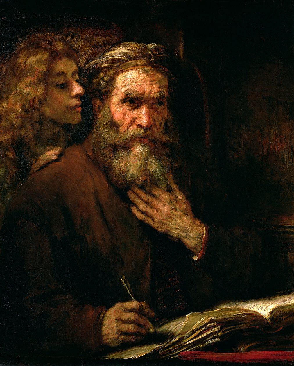 Szent Máté és az angyal, 1655-60 alkotó: Rembrandt van Rijn
