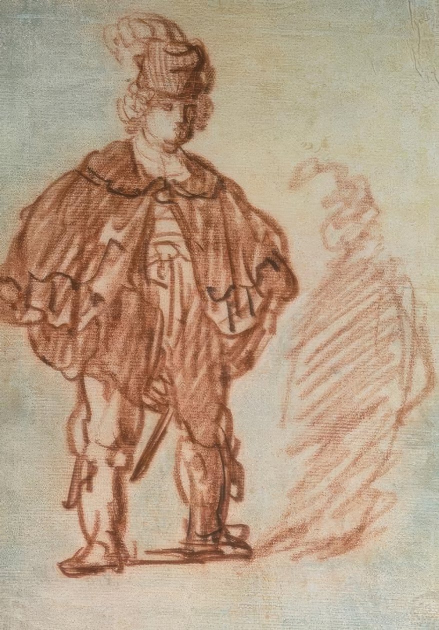 Álló színész alkotó: Rembrandt van Rijn