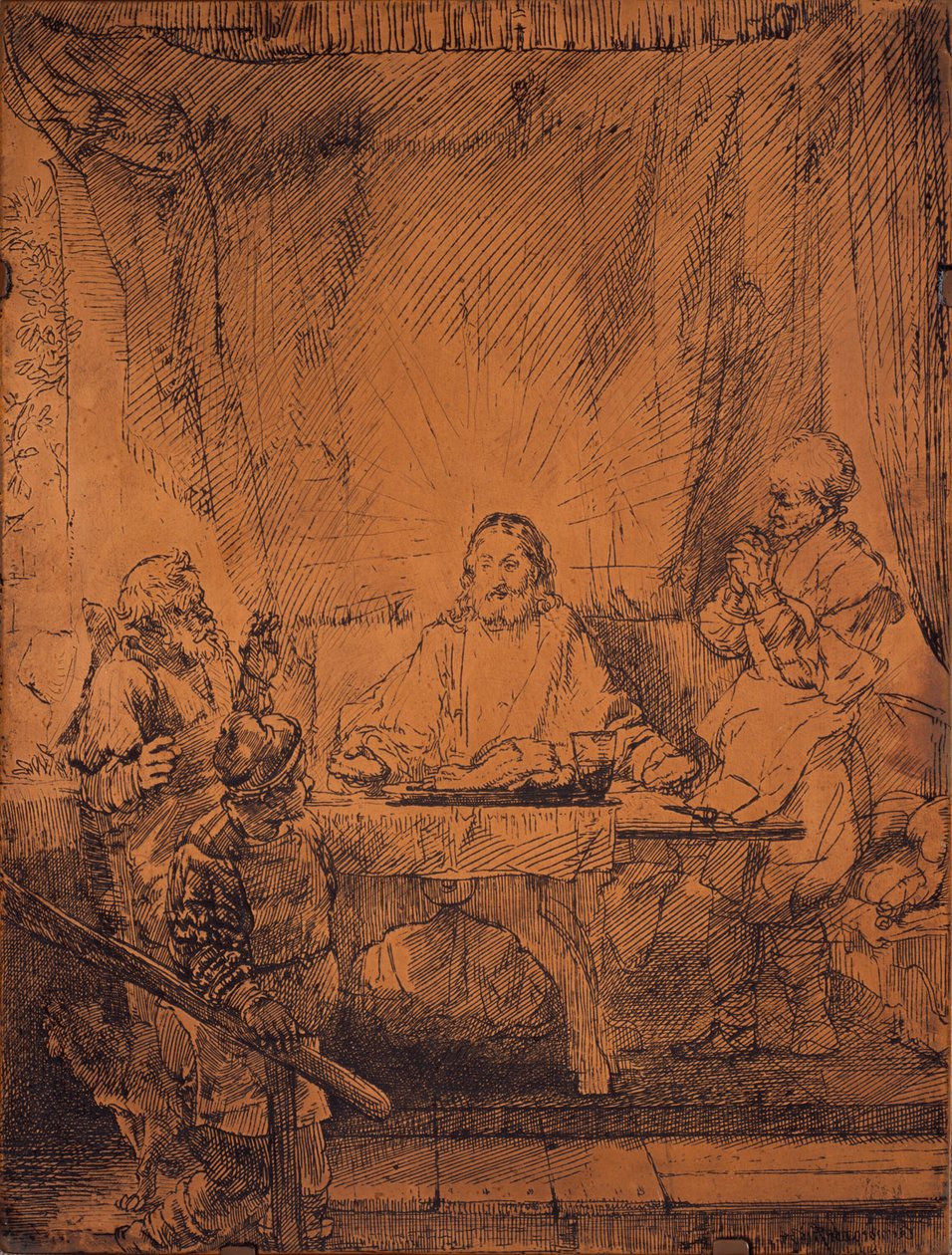 Vacsora Emmausban alkotó: Rembrandt van Rijn
