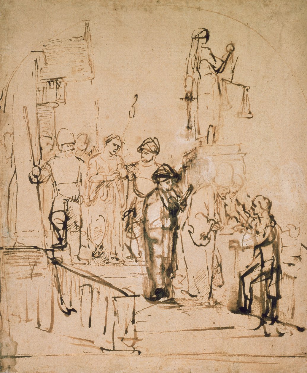 Susanna Brought to Judit, 17. század alkotó: Rembrandt van Rijn