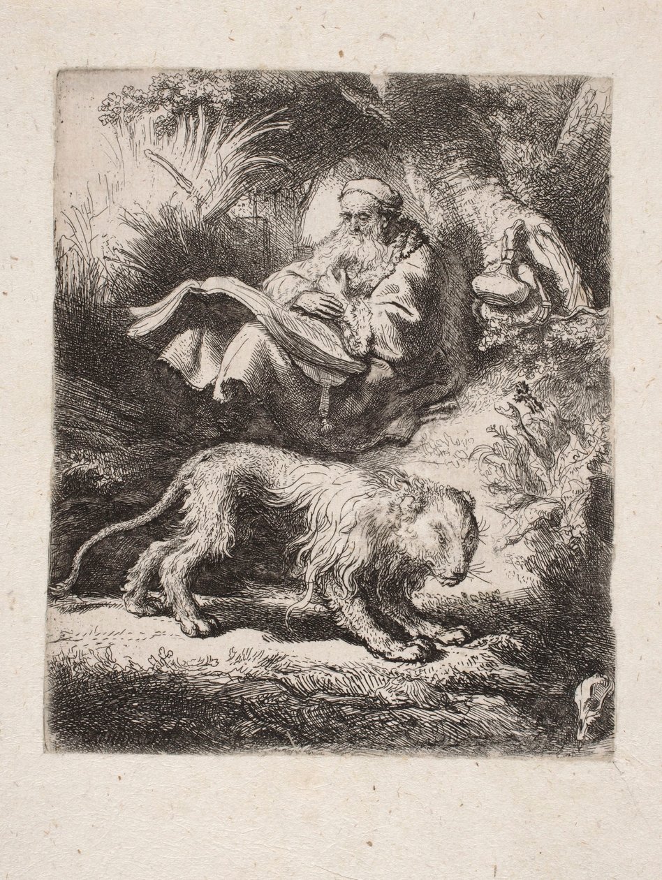 Olvasó Szent Jeromos alkotó: Rembrandt van Rijn