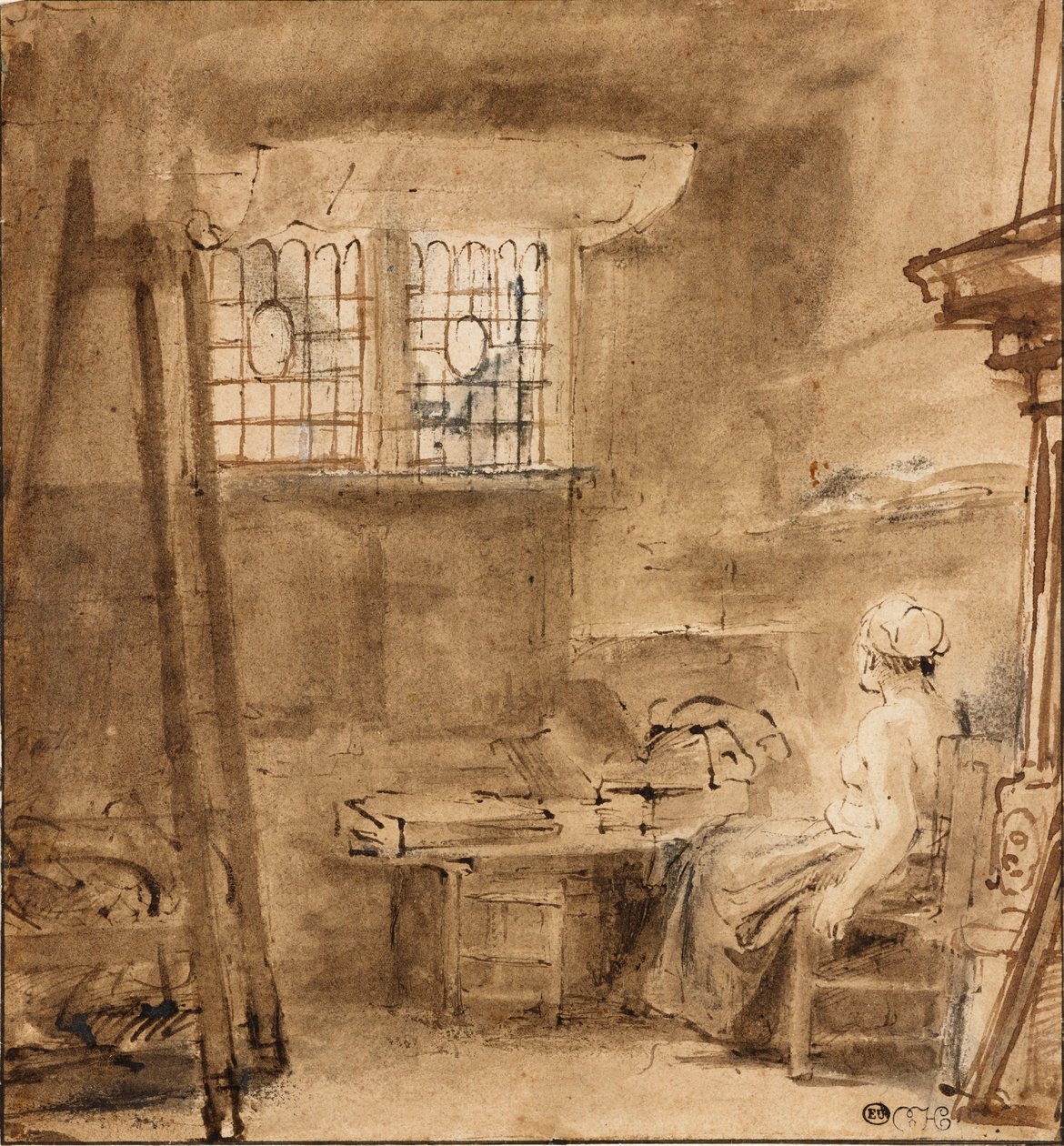 A művész műterme, 1659 alkotó: Rembrandt van Rijn