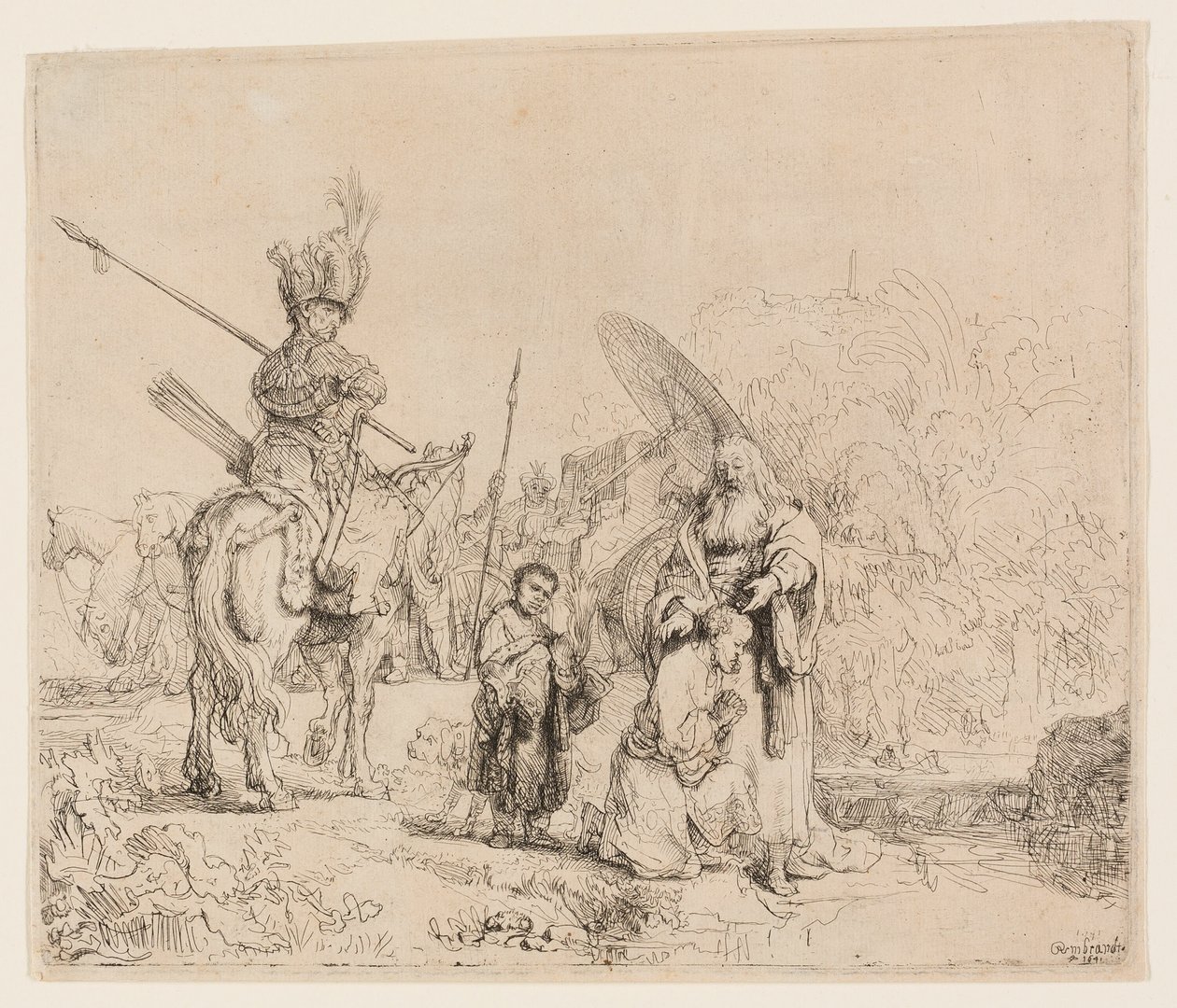 Az eunuch keresztsége alkotó: Rembrandt van Rijn