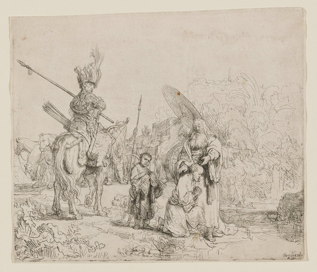 Az eunuch megkeresztelése alkotó: Rembrandt van Rijn