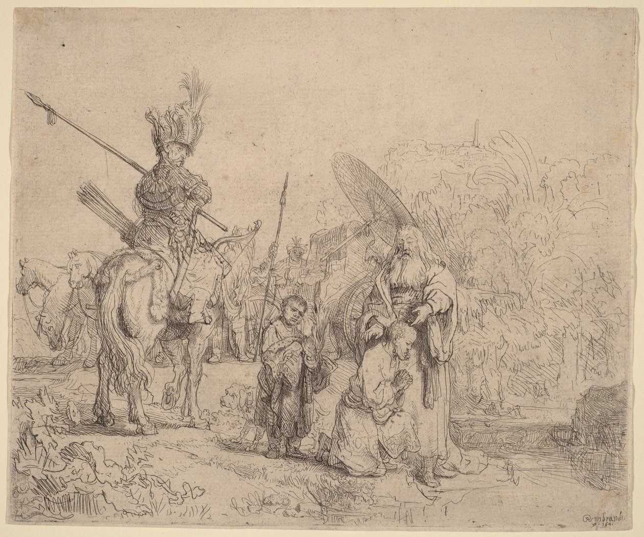 Az eunuch megkeresztelése alkotó: Rembrandt van Rijn
