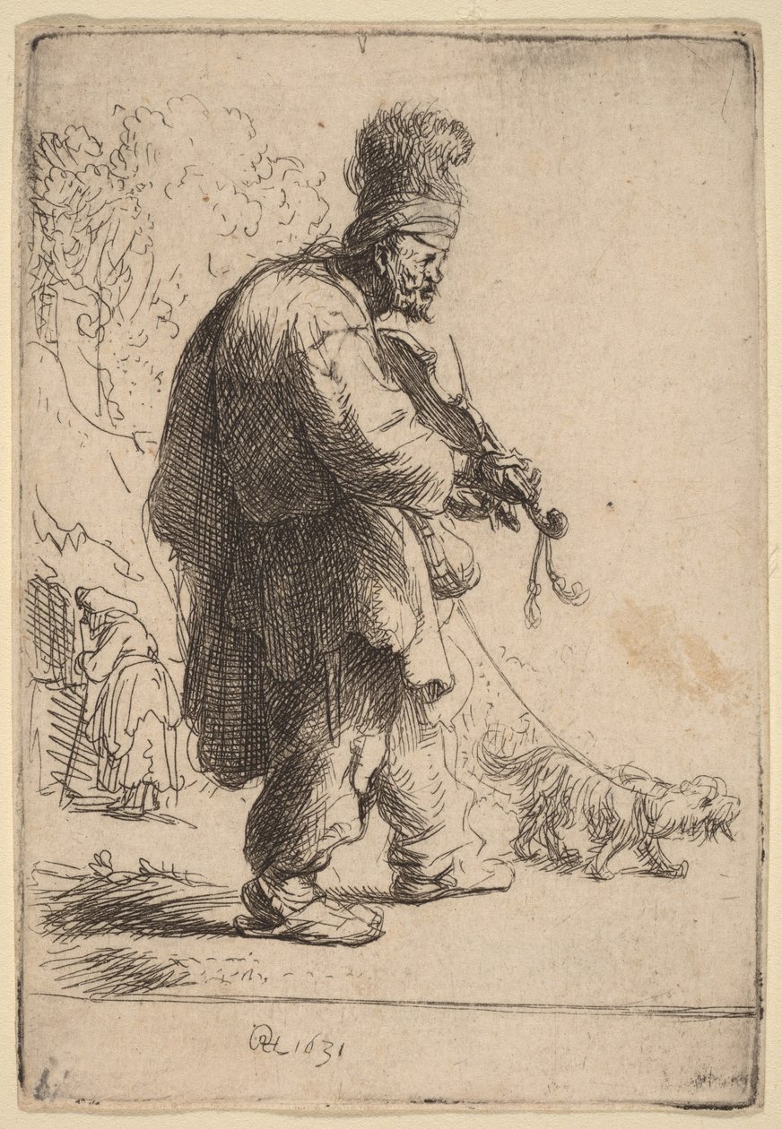 A vak hegedűs alkotó: Rembrandt van Rijn