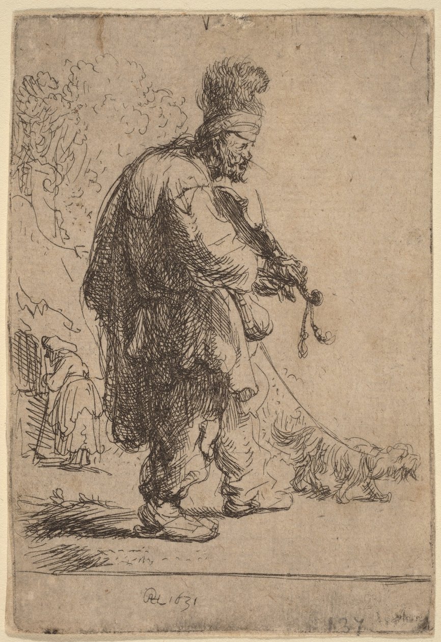 A vak hegedűs alkotó: Rembrandt van Rijn