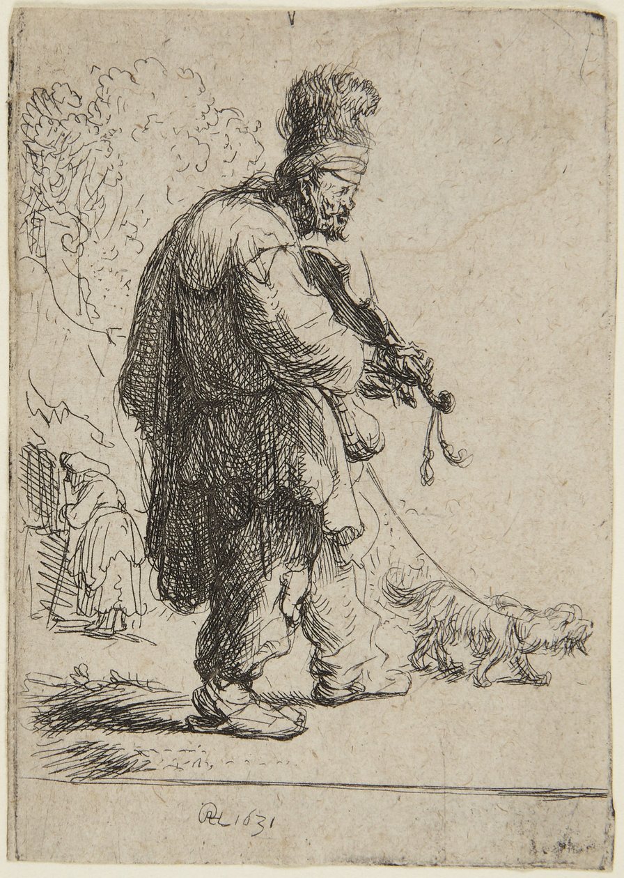 A vak hegedűs alkotó: Rembrandt van Rijn