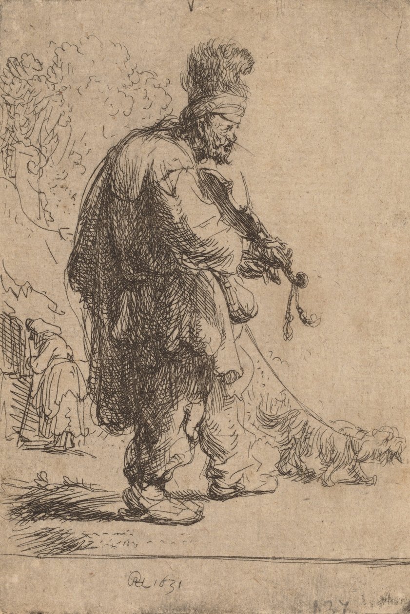 A vak hegedűs, 1631. alkotó: Rembrandt van Rijn