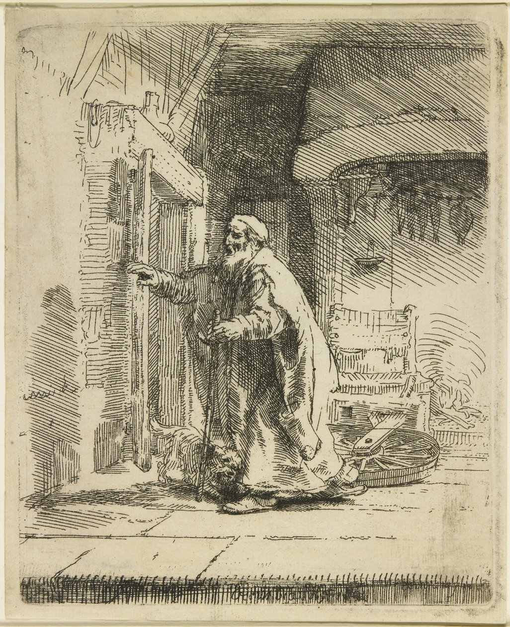 Tóbit vaksága, 1651 alkotó: Rembrandt van Rijn