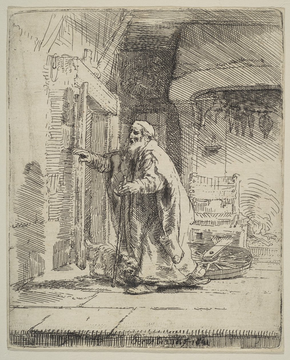 Tóbit vaksága, 1651. alkotó: Rembrandt van Rijn