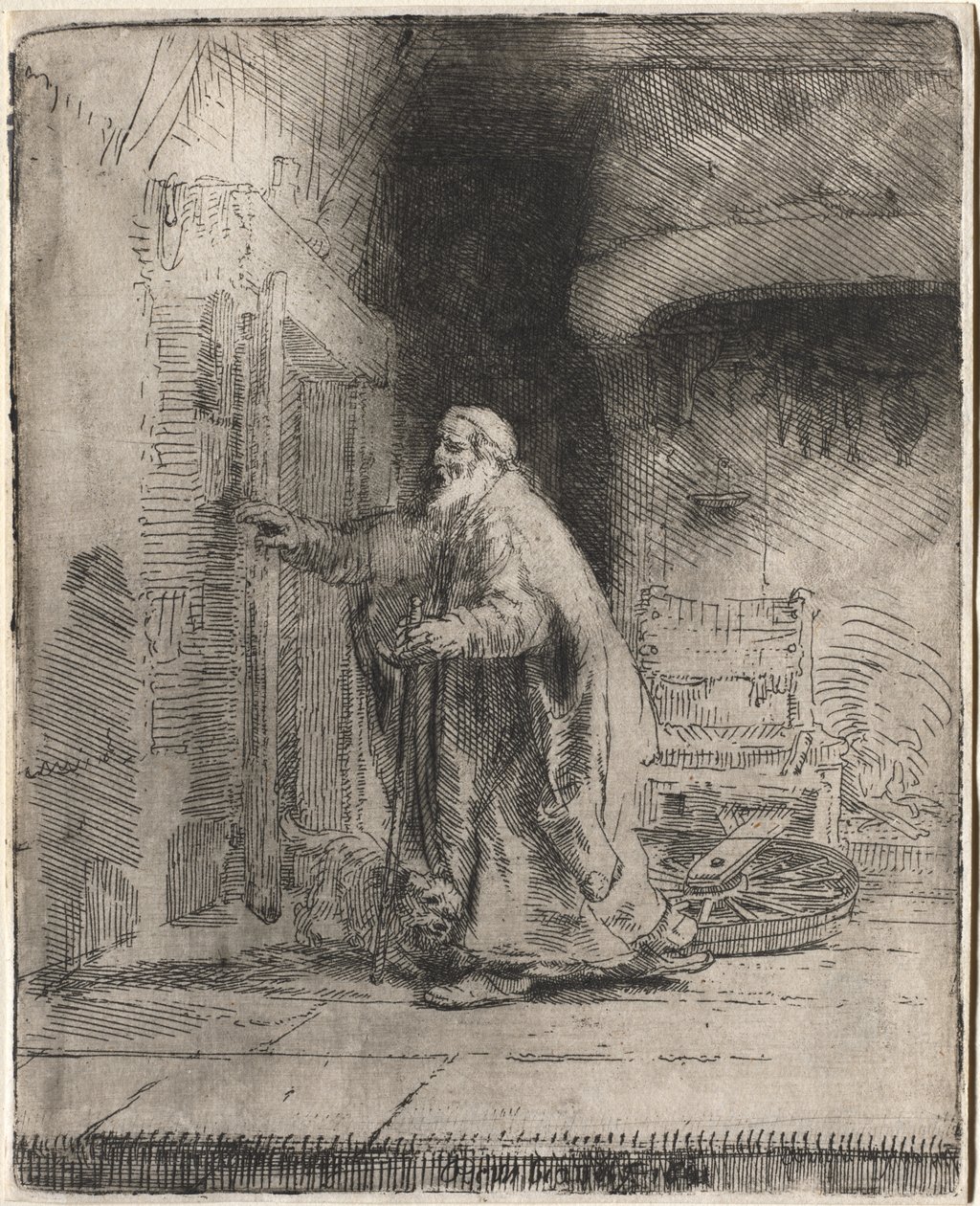 Tobit vaksága: A nagy táblakép alkotó: Rembrandt van Rijn