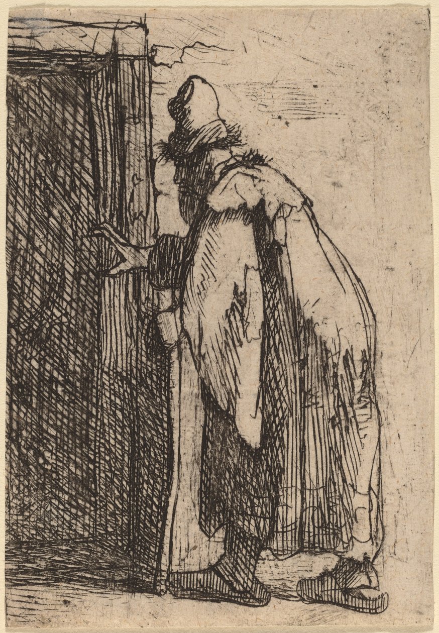 Tobit vaksága: vázlat alkotó: Rembrandt van Rijn
