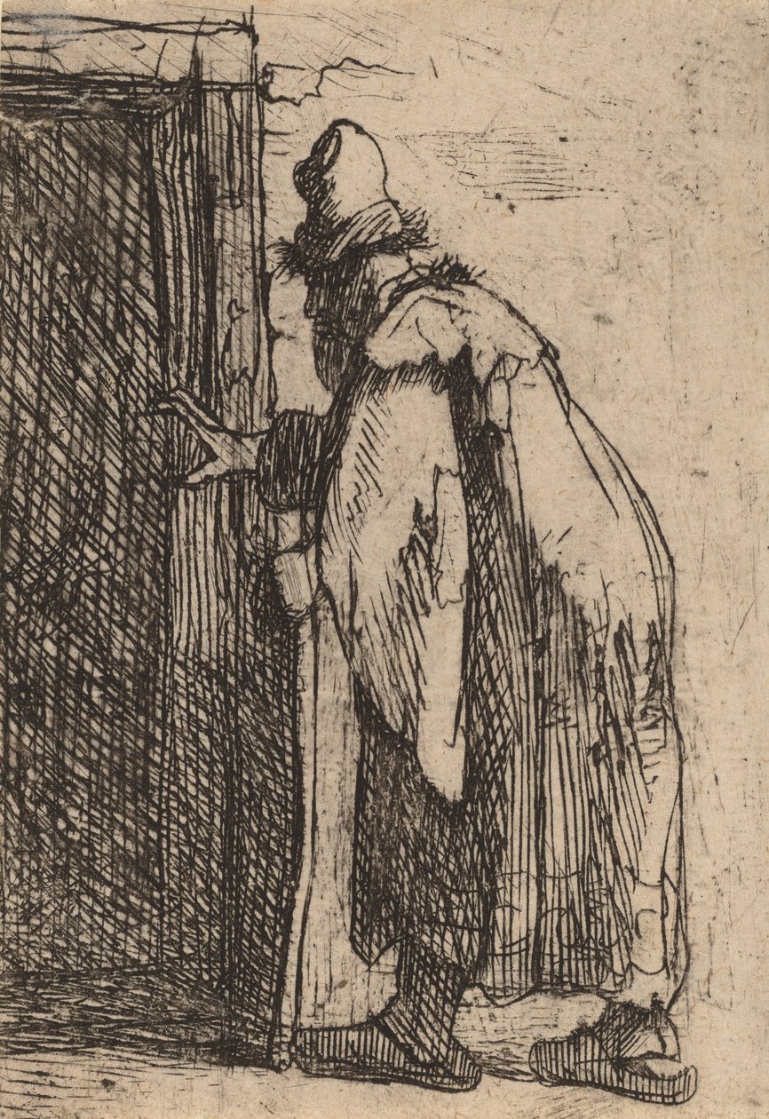Tóbit vaksága: vázlat, c. 1629. alkotó: Rembrandt van Rijn