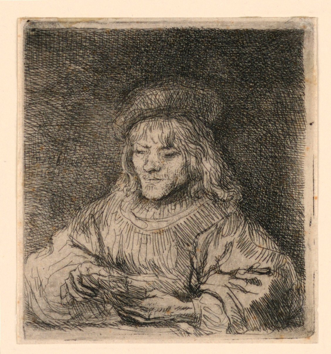 A kártyajátékos alkotó: Rembrandt van Rijn