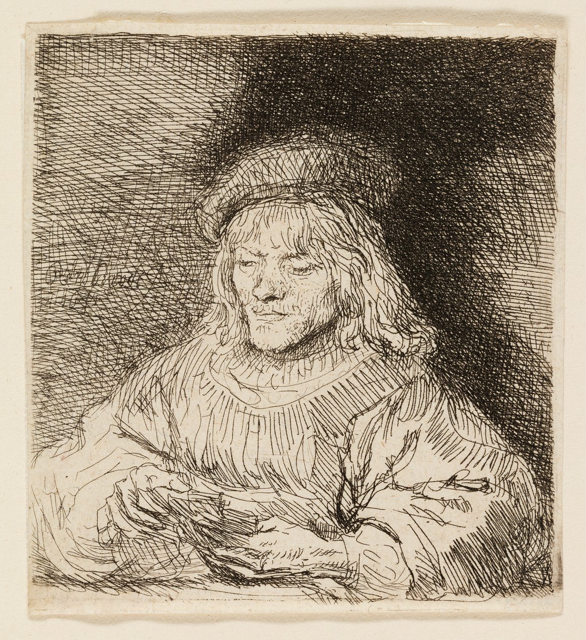 A kártyajátékos alkotó: Rembrandt van Rijn