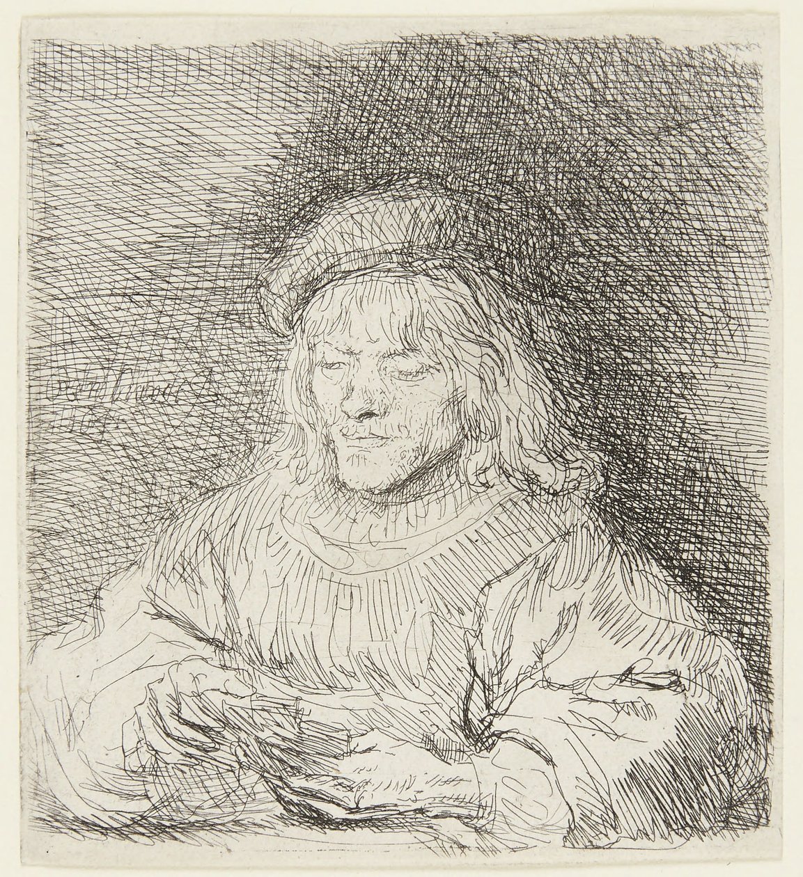 A kártyajátékos alkotó: Rembrandt van Rijn