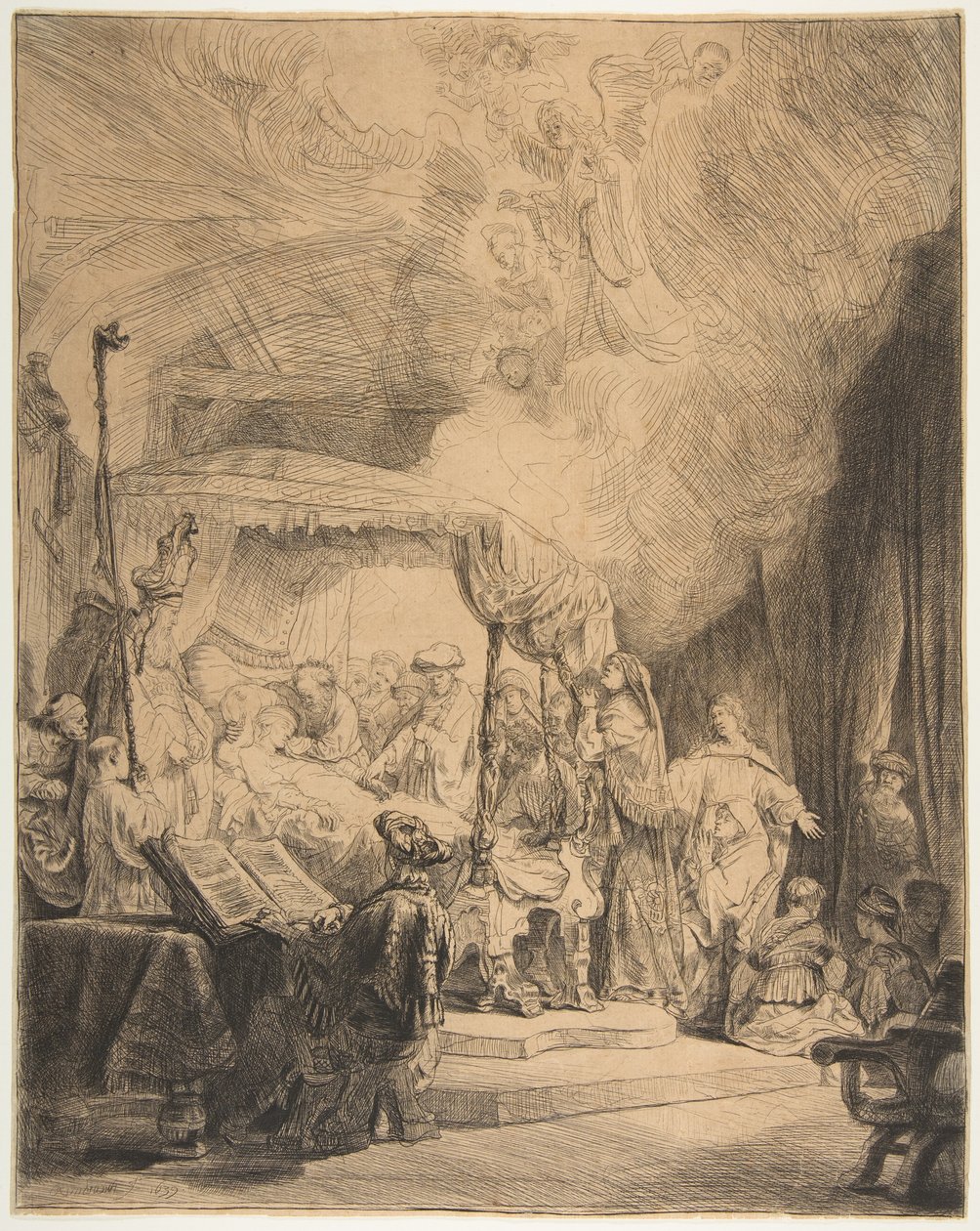 A Szűz halála, 1639. alkotó: Rembrandt van Rijn