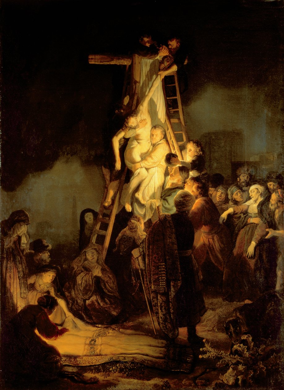 A keresztről való leszállás, 1634 alkotó: Rembrandt van Rijn