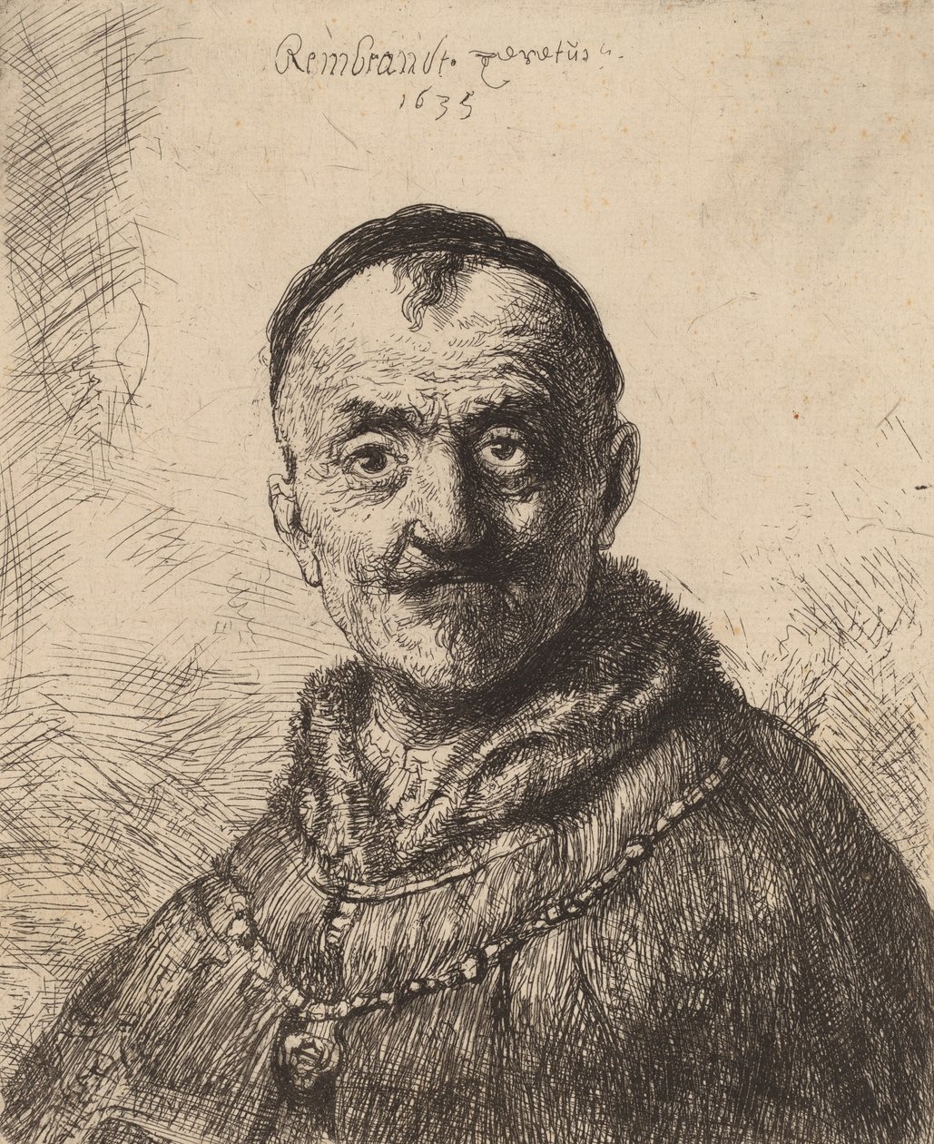 Az első keleti fej, 1635. alkotó: Rembrandt van Rijn