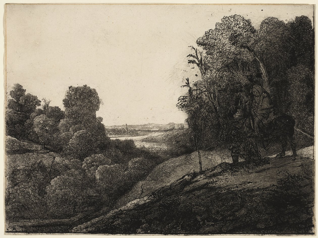 A repülés Egyiptomba: Seghersből változott alkotó: Rembrandt van Rijn