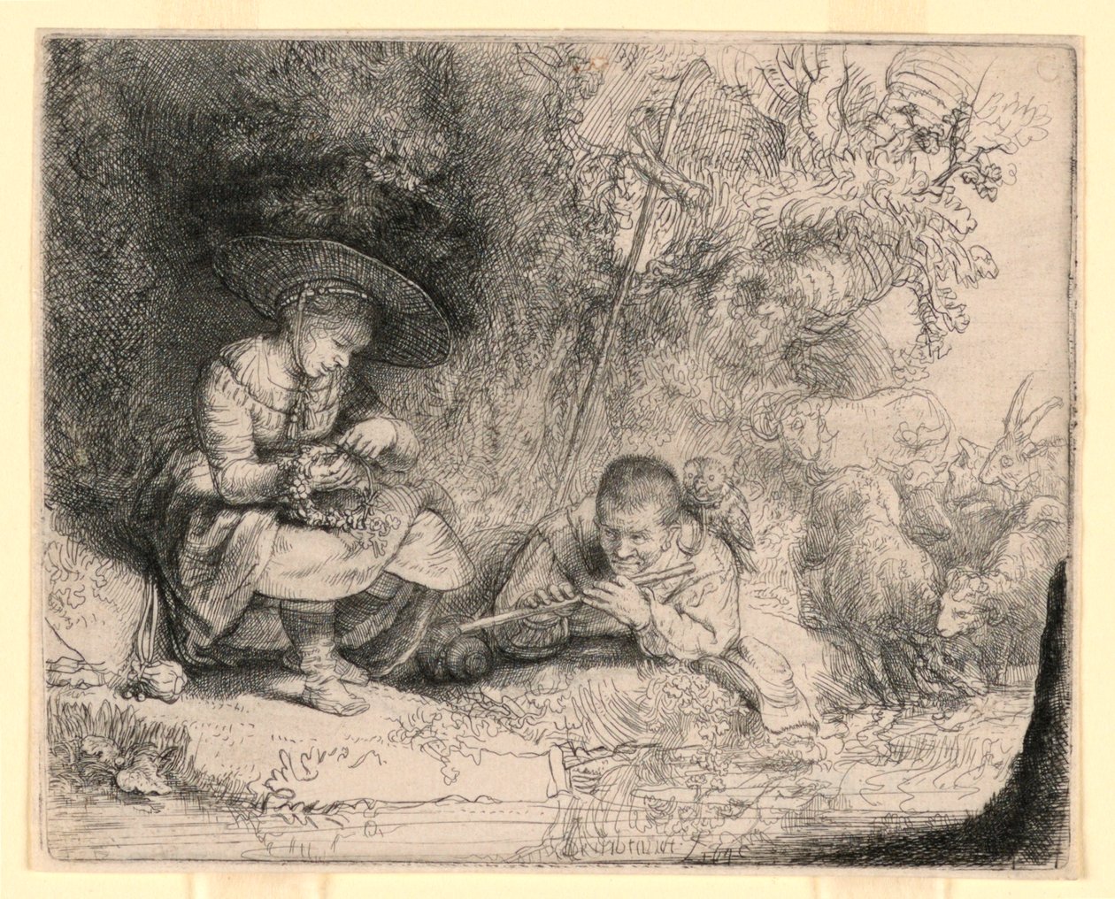 A fuvolajátékos alkotó: Rembrandt van Rijn