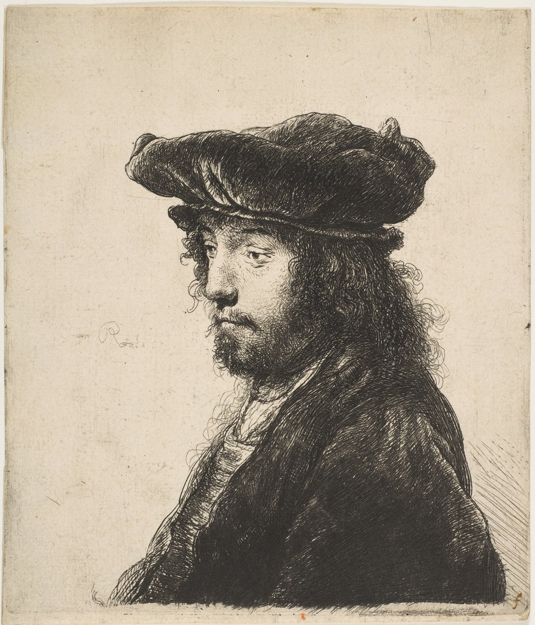 A negyedik keleti fej, kb. 1635. alkotó: Rembrandt van Rijn