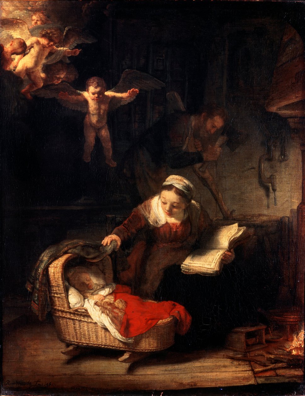 A Szent Család, 1645. alkotó: Rembrandt van Rijn