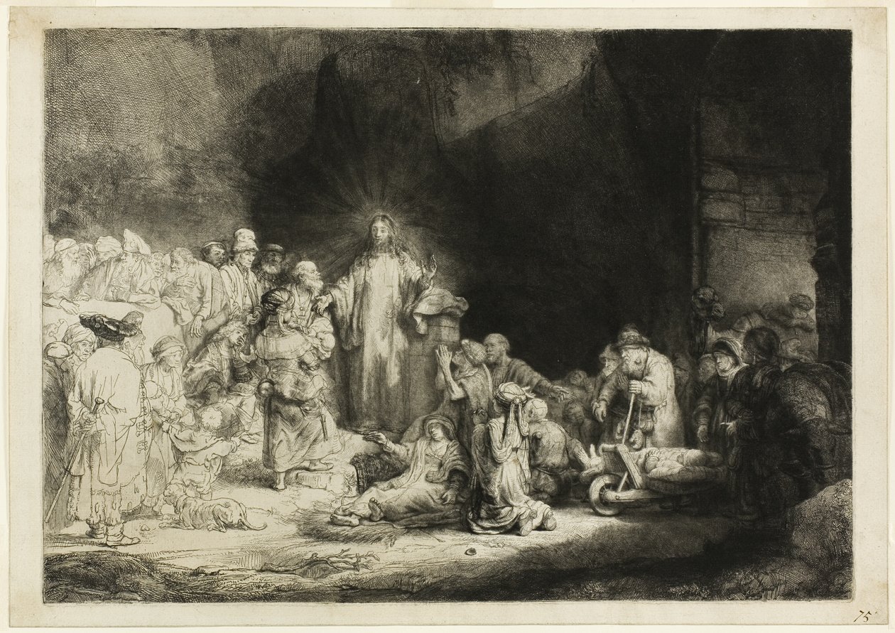 A száz gulden nyomat alkotó: Rembrandt van Rijn