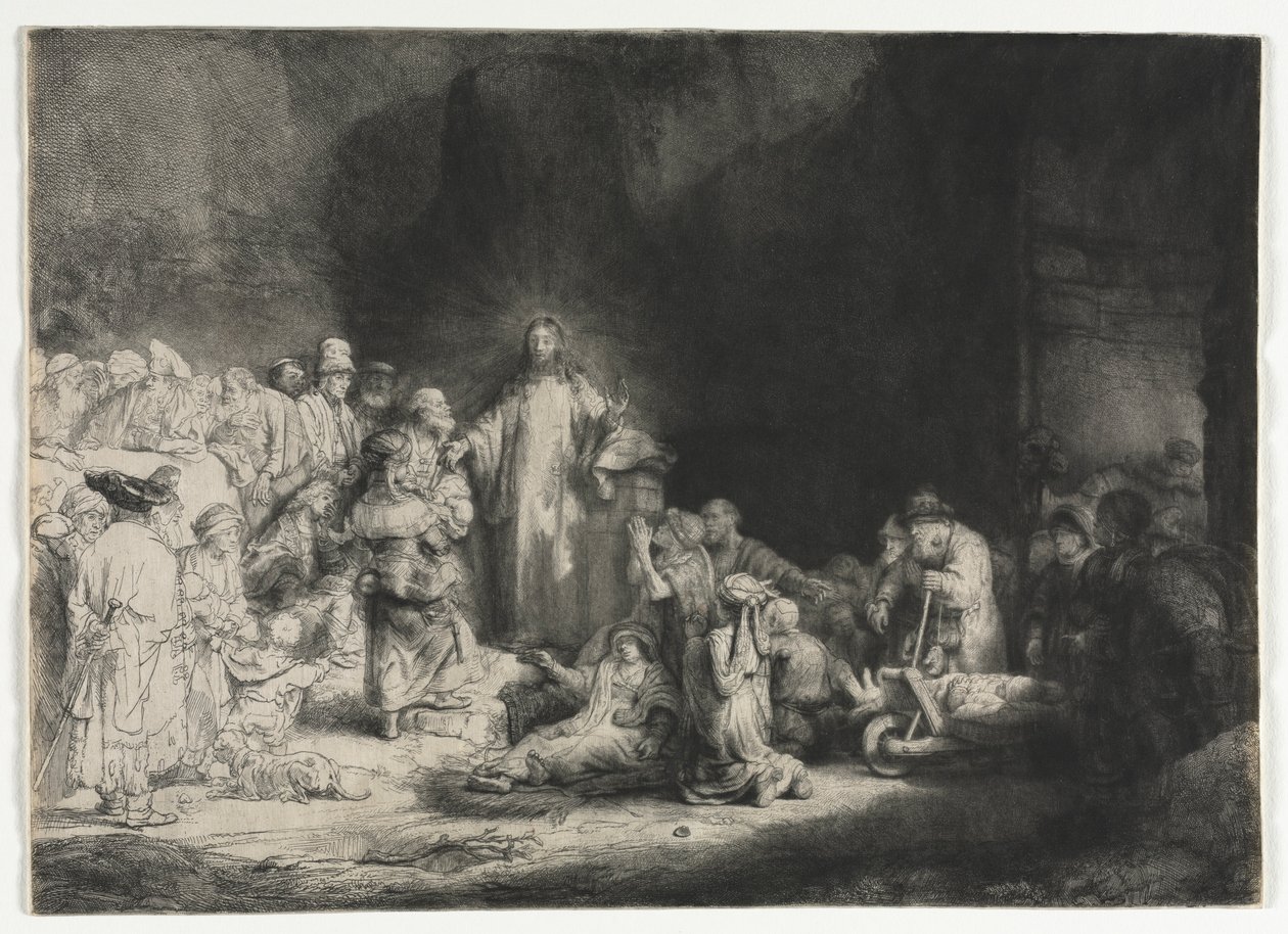 A száz guldenes nyomat c. 1649. alkotó: Rembrandt van Rijn