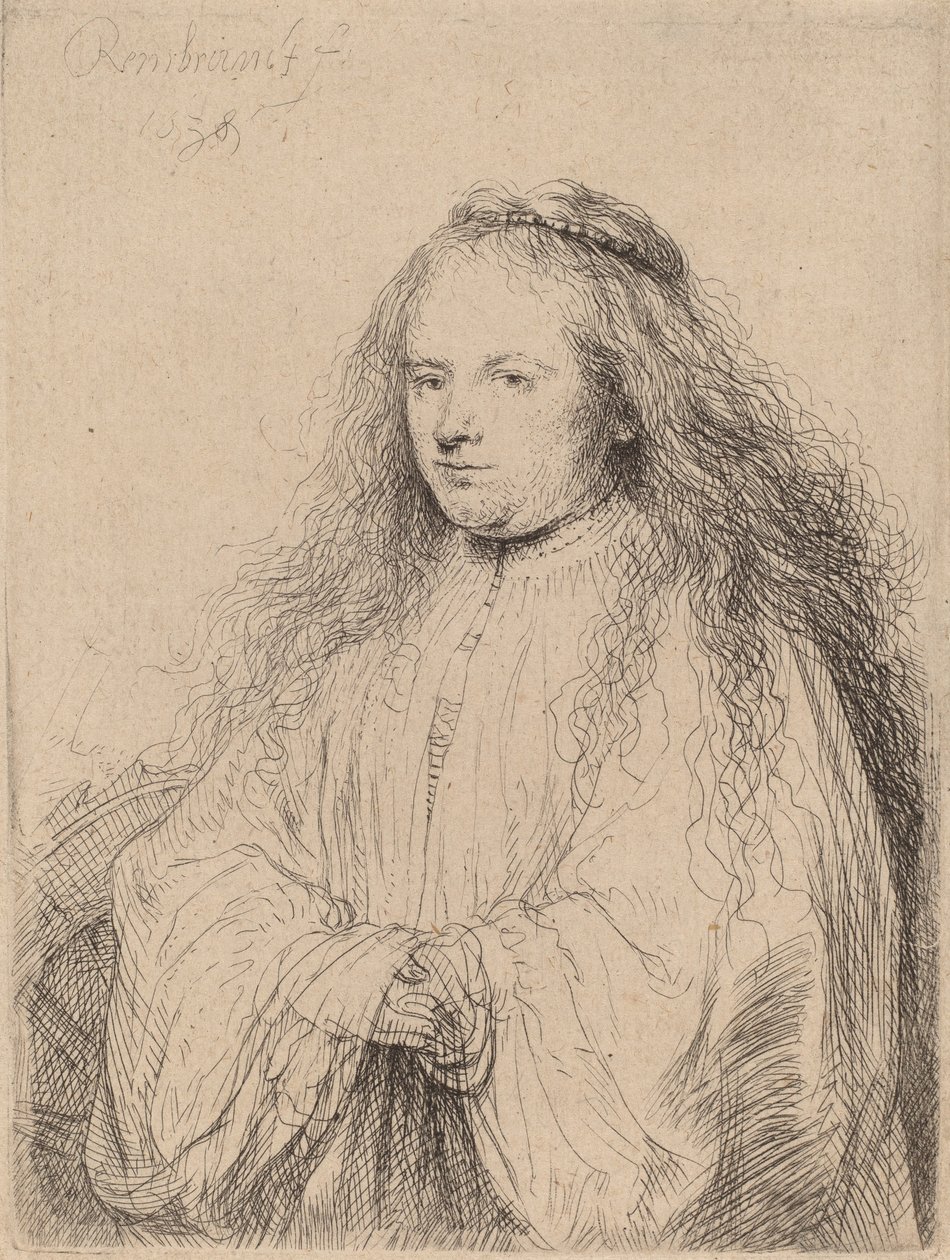 A kis zsidó menyasszony (Saskia mint Szent Katalin), 1638 alkotó: Rembrandt van Rijn