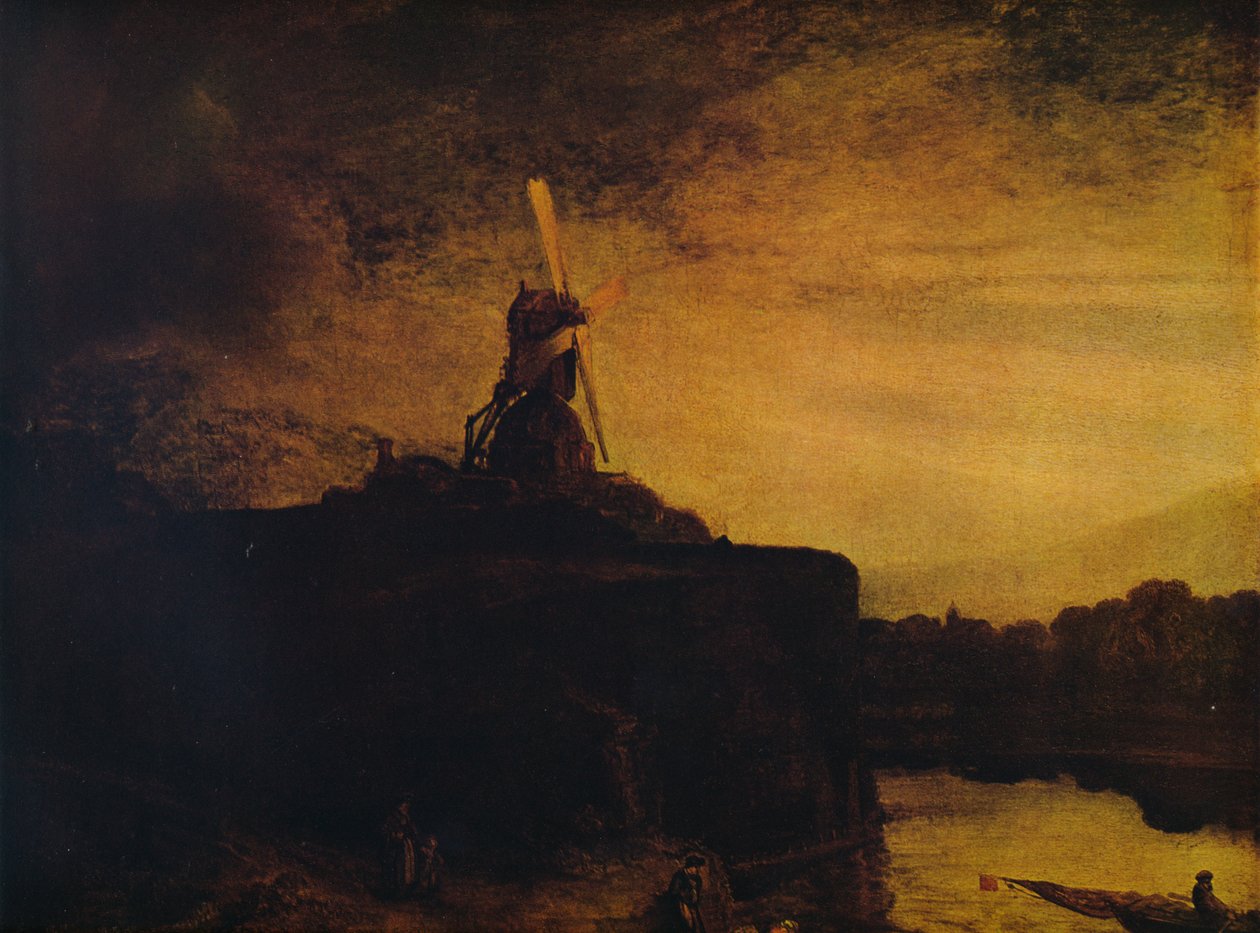 A malom, 1645-1648 alkotó: Rembrandt van Rijn