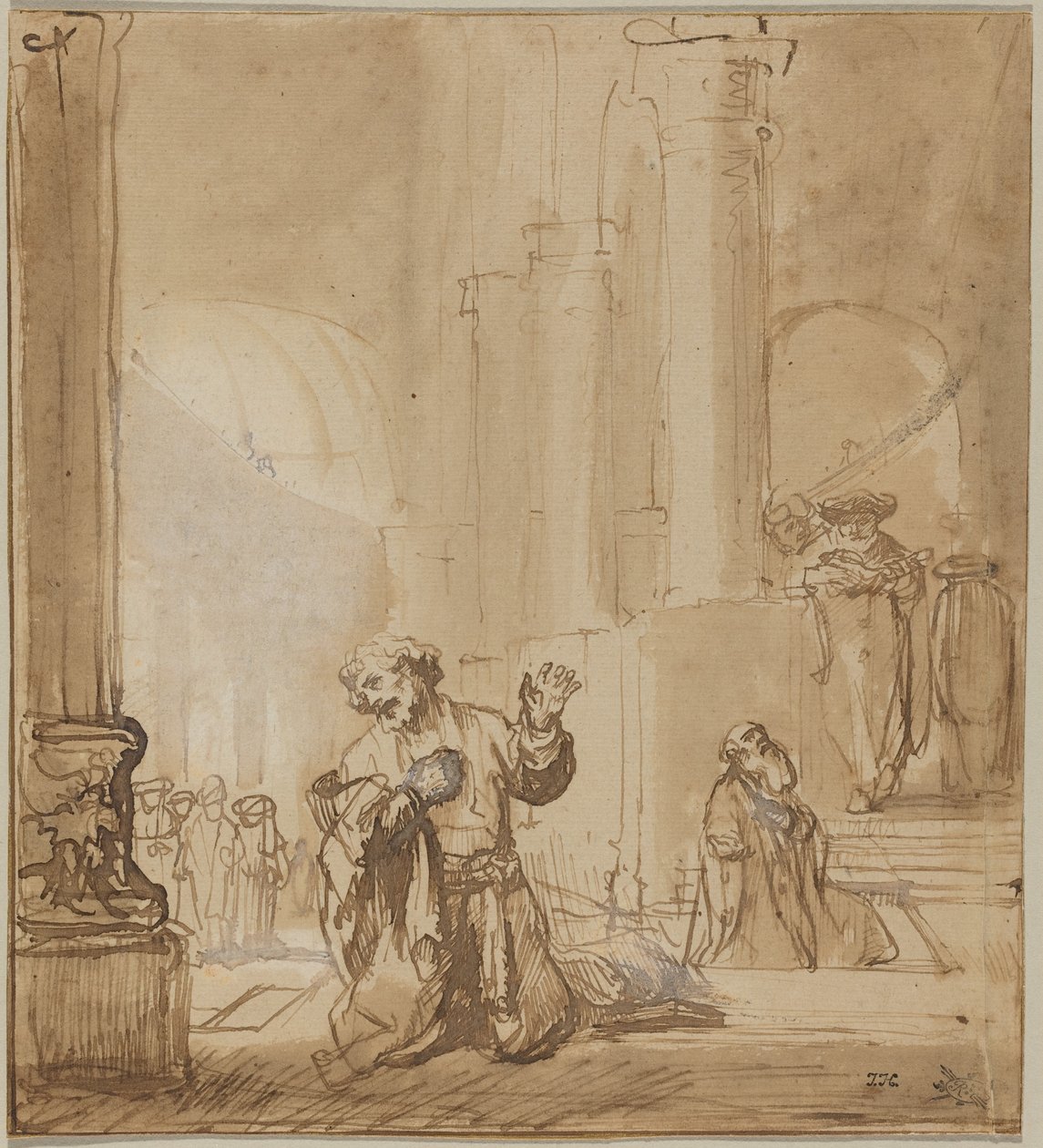 A vámszedő és a farizeus példázata alkotó: Rembrandt van Rijn