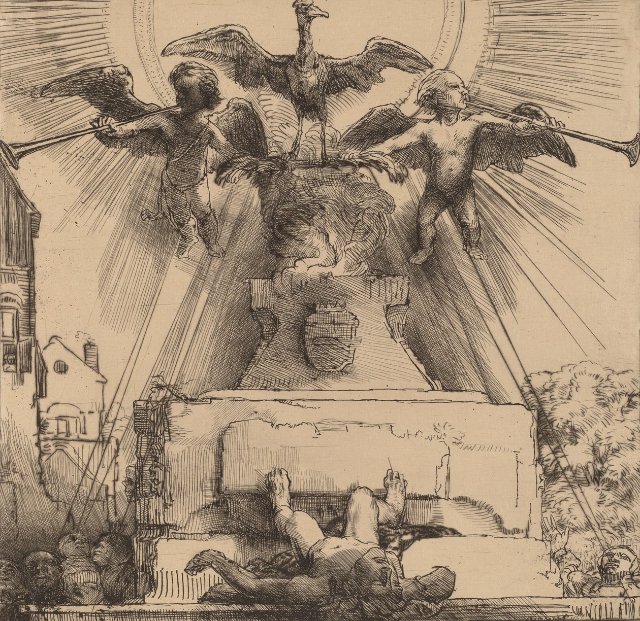 A Főnix vagy a Megdöntött szobor, 1658. alkotó: Rembrandt van Rijn