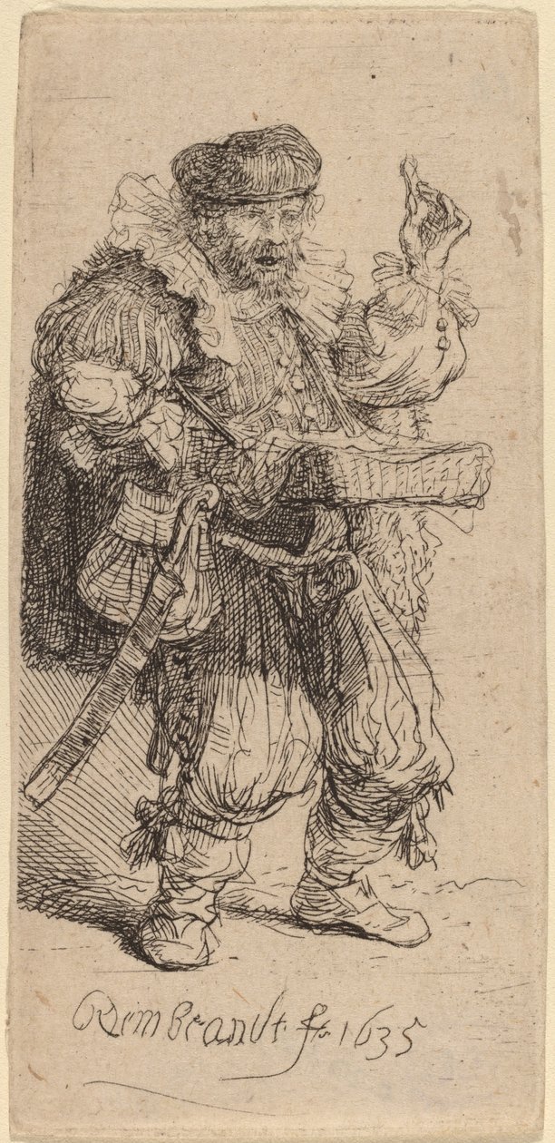 A Quacksalver alkotó: Rembrandt van Rijn